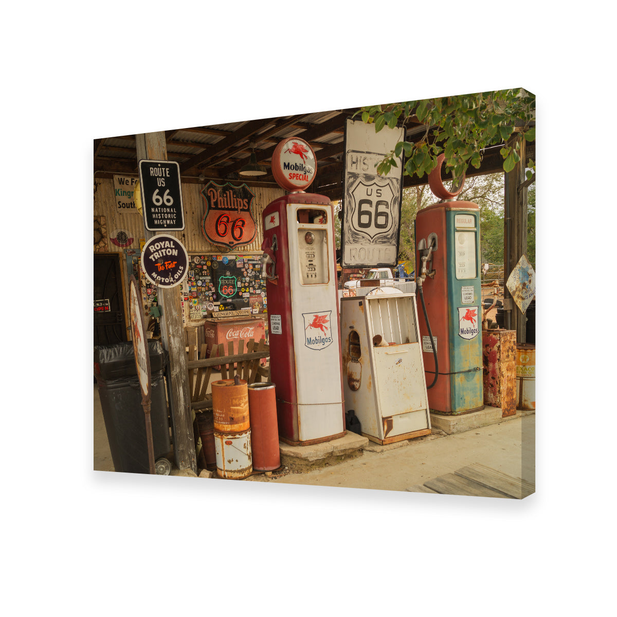 Authentic Route 66 in Arizona Canvas Prints
