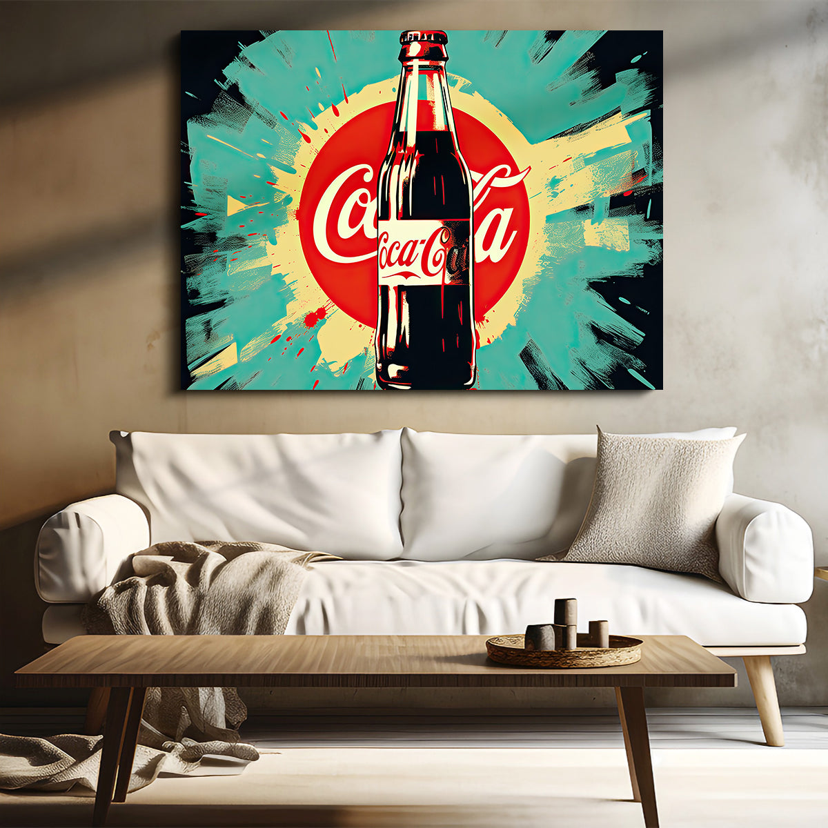 Stunning Coca Cola Bottle Wall Art by Ralph & Laura Design