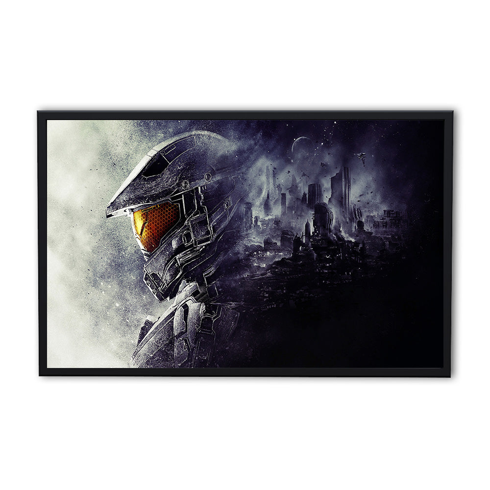 Halo Master Chief Stunning Panoramic Wall Art for Gamers