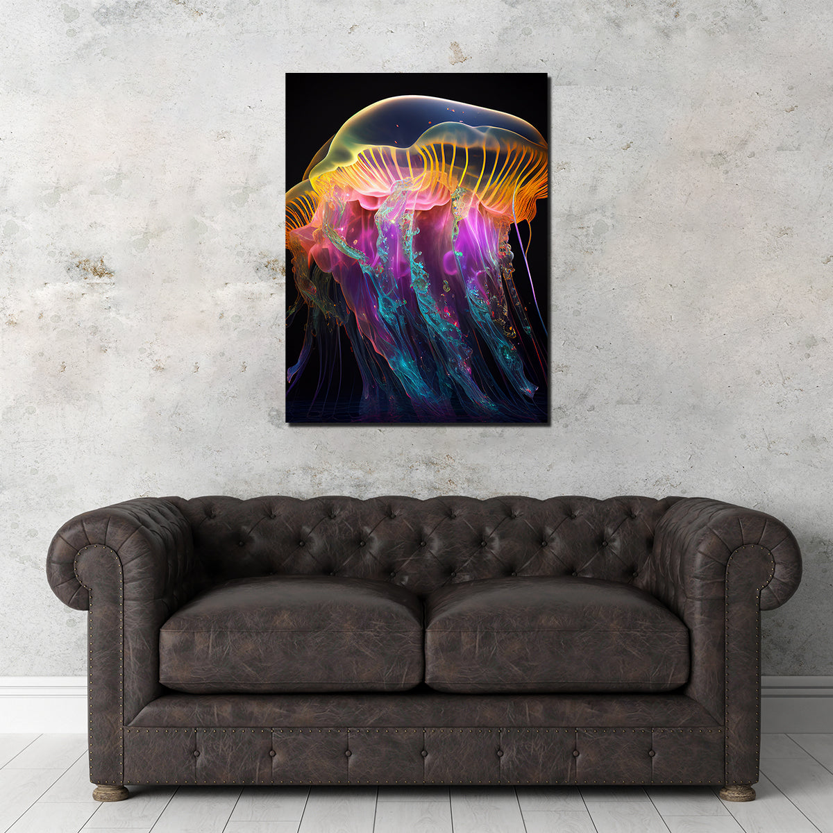 Stunning Glowing Jellyfish Wall Art by Jennifer Hotai