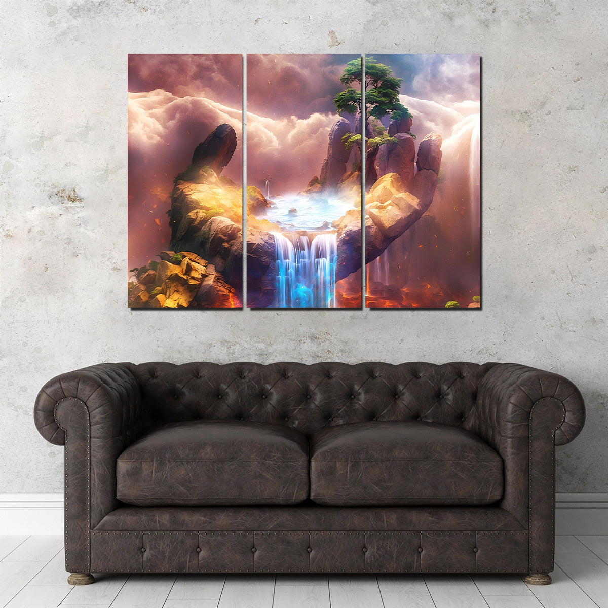 The Exquisite Artistry of Nature's Hand - Sustainable Kiln - Dried Pine Wood Framed Canvas Prints