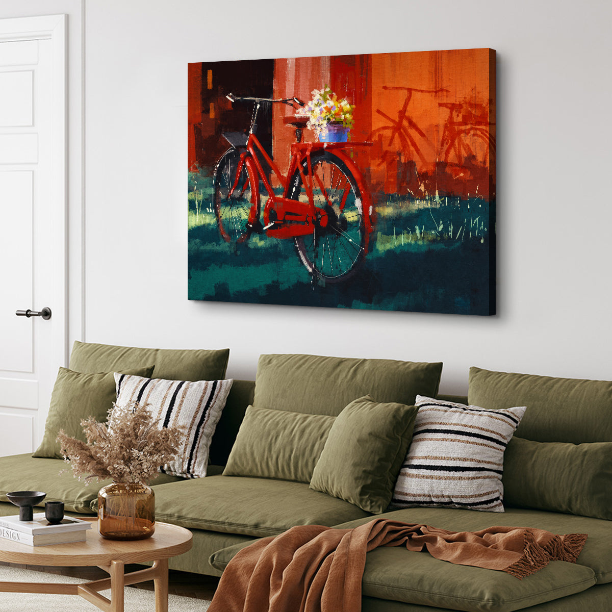 Exquisite Vintage Bicycle Wall Art Painting