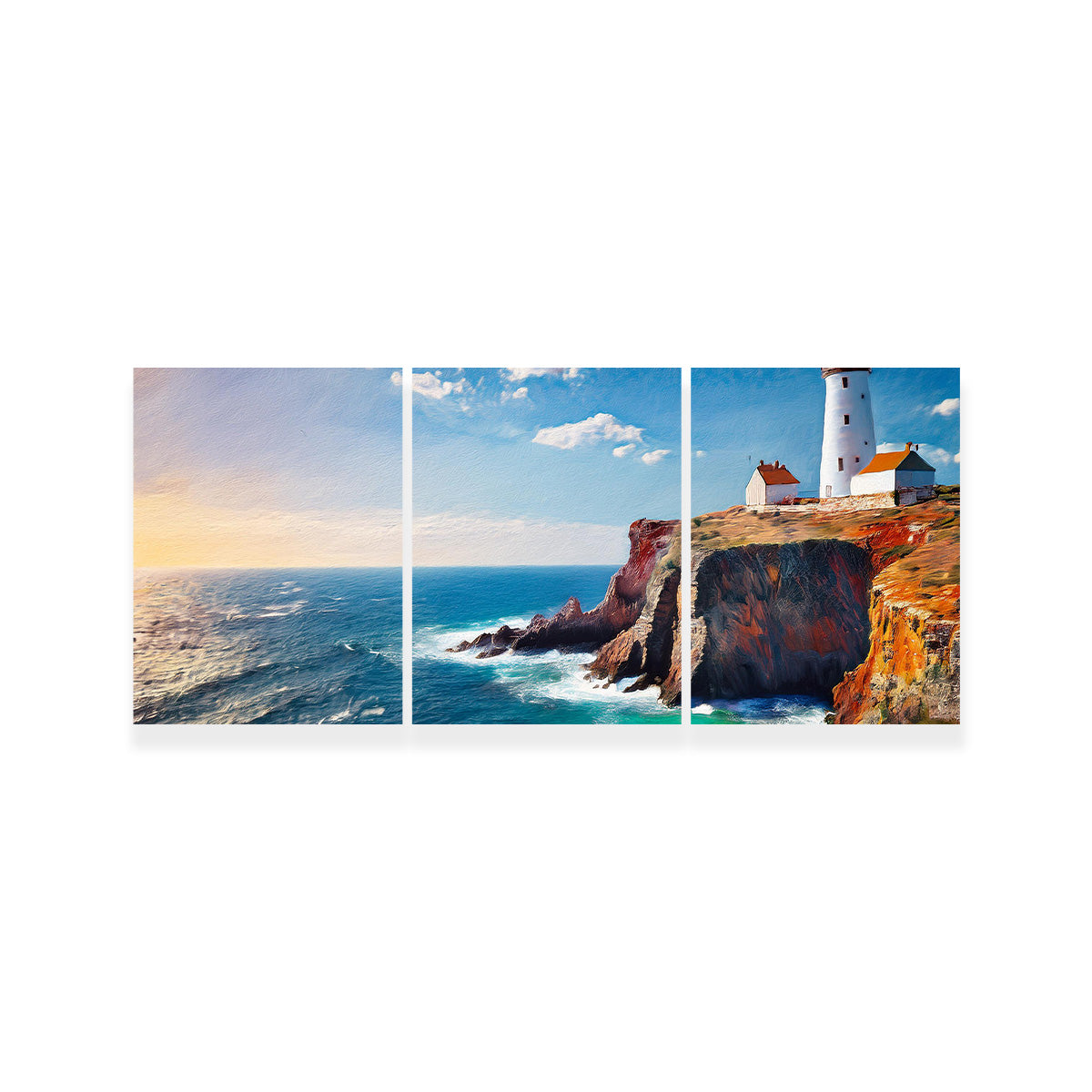 Stunning Lighthouse on the Cliffs Wall Art