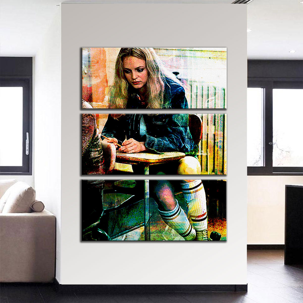 Stylish Rollergirl Wall Art for Trendy Decor