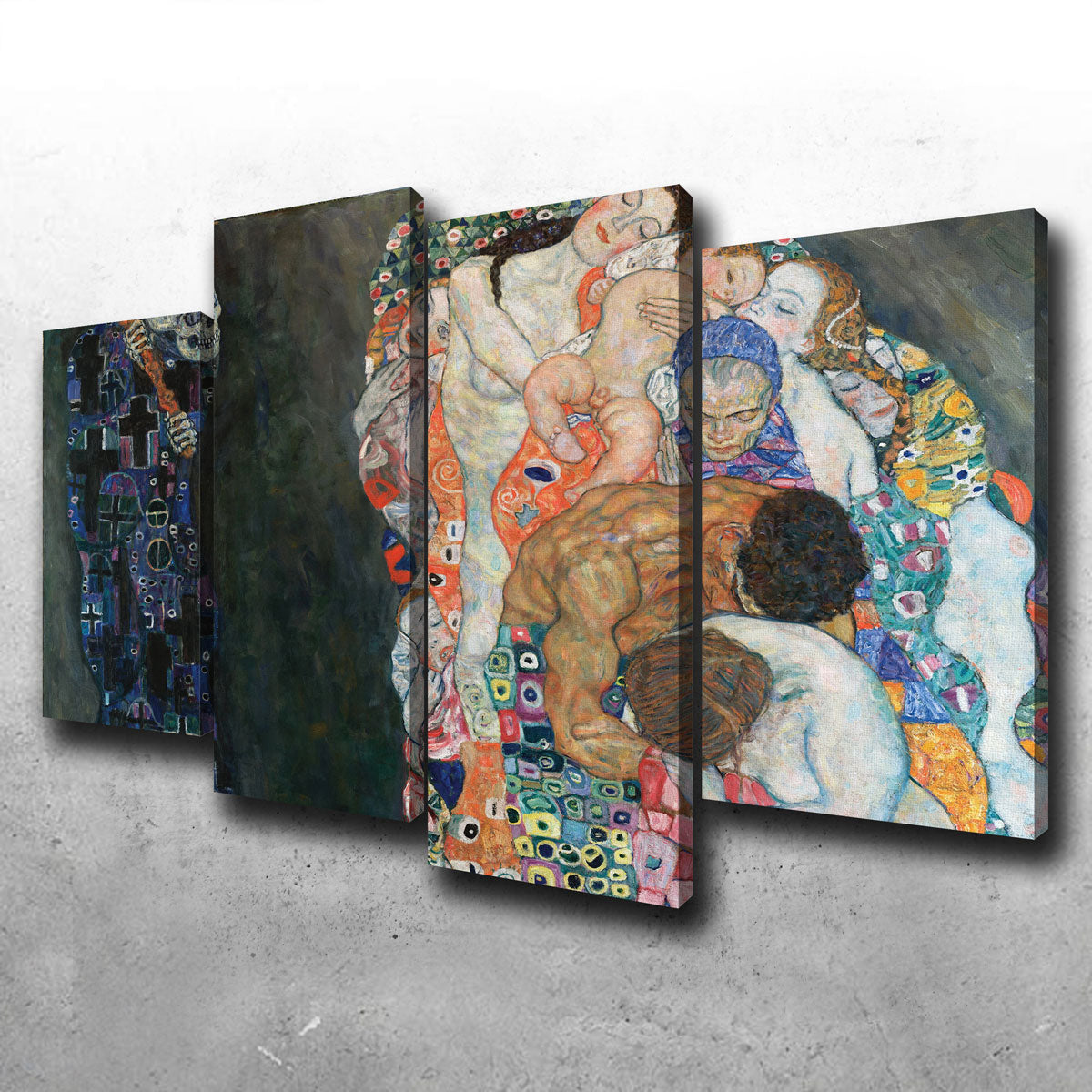 Gustav Klimt's Death and Life Stunning Wall Art