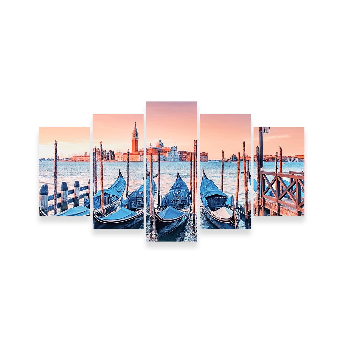 Stunning Gondolas In The Morning Wall Art for Your Home Decor