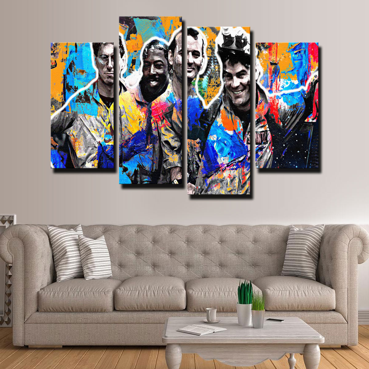 Eye - catching Ghostbusters Abstract Wall Art for Your Decor