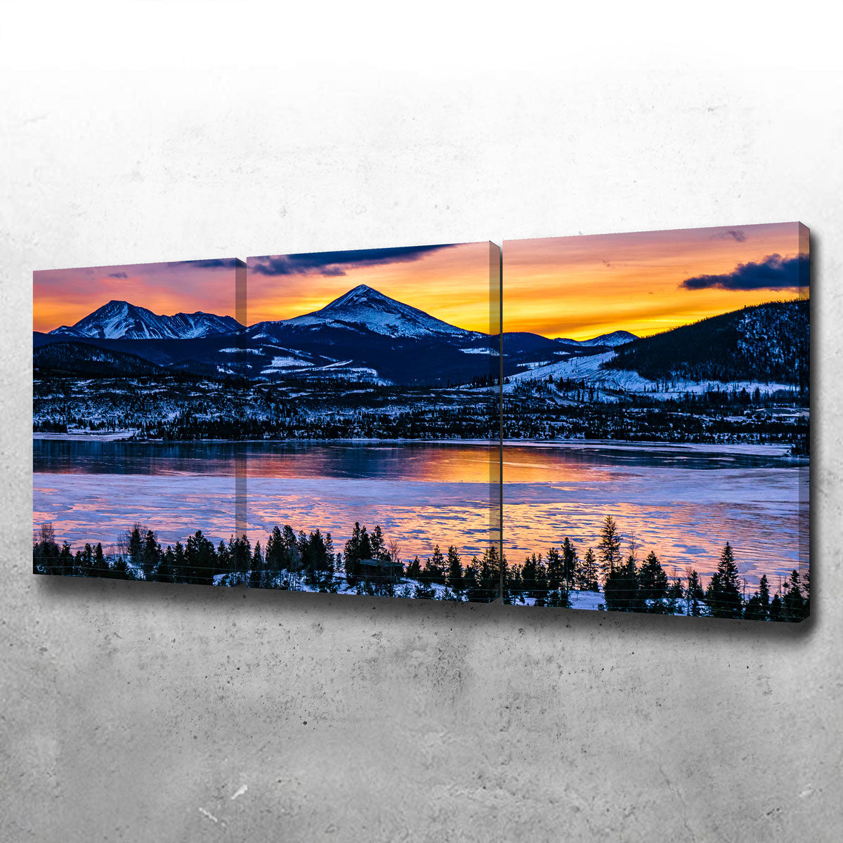 Stunning Frozen Lake Wall Art for Your Home Decor