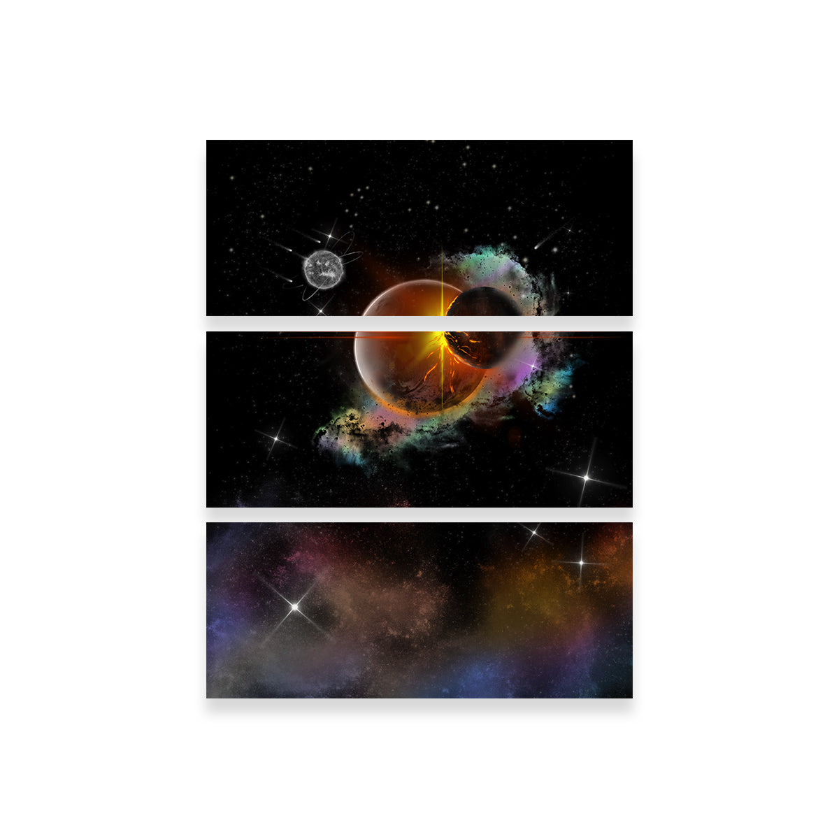 Stunning Collisions Wall Art by JPS Darko Art