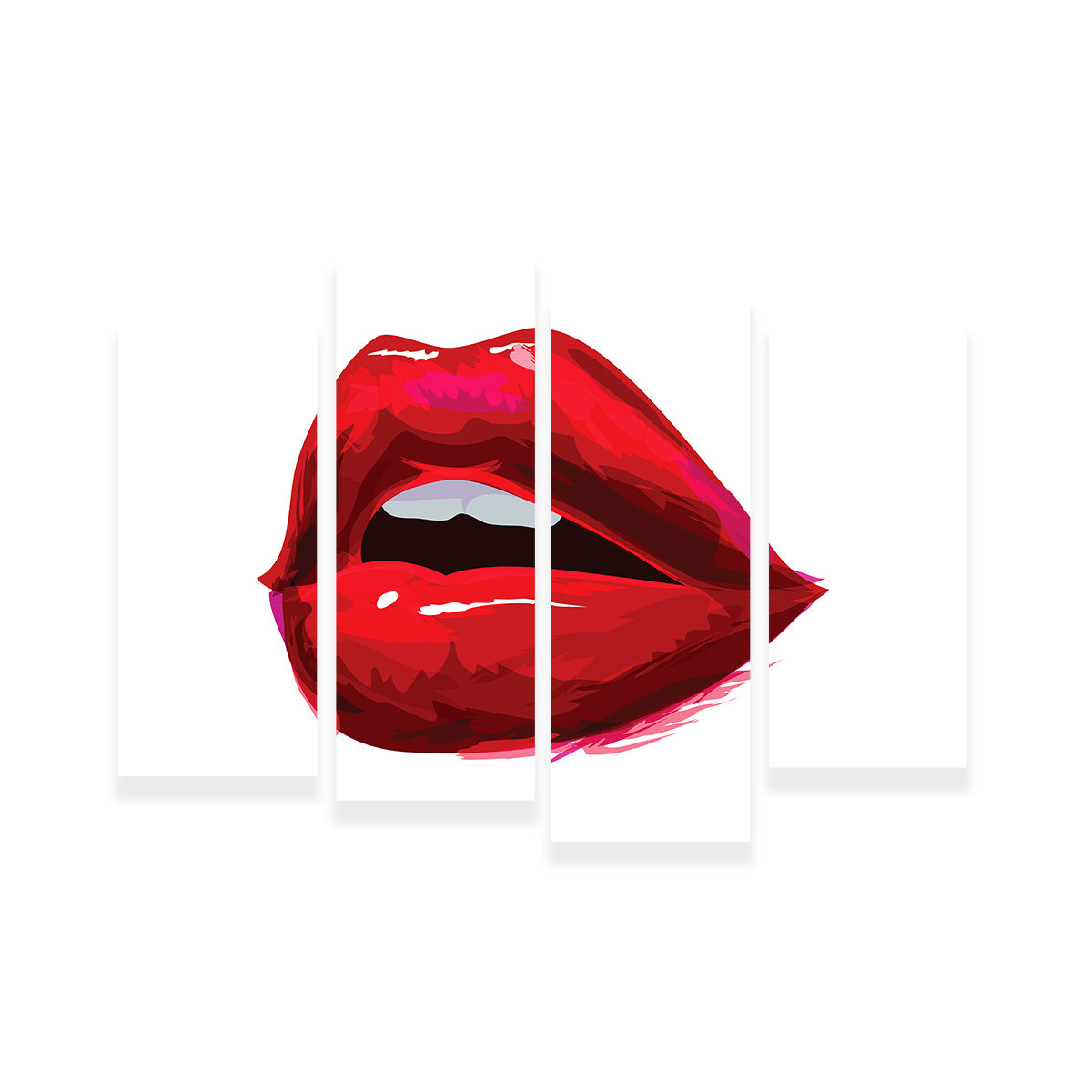 Stunning Red Lips Wall Art