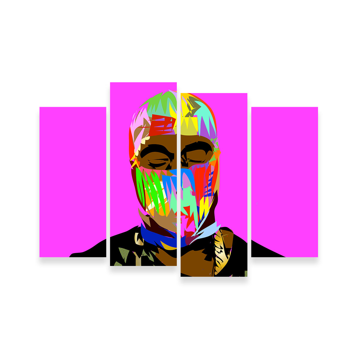 Stunning Yay Mask Wall Art - Handmade Museum-Quality Canvas Print