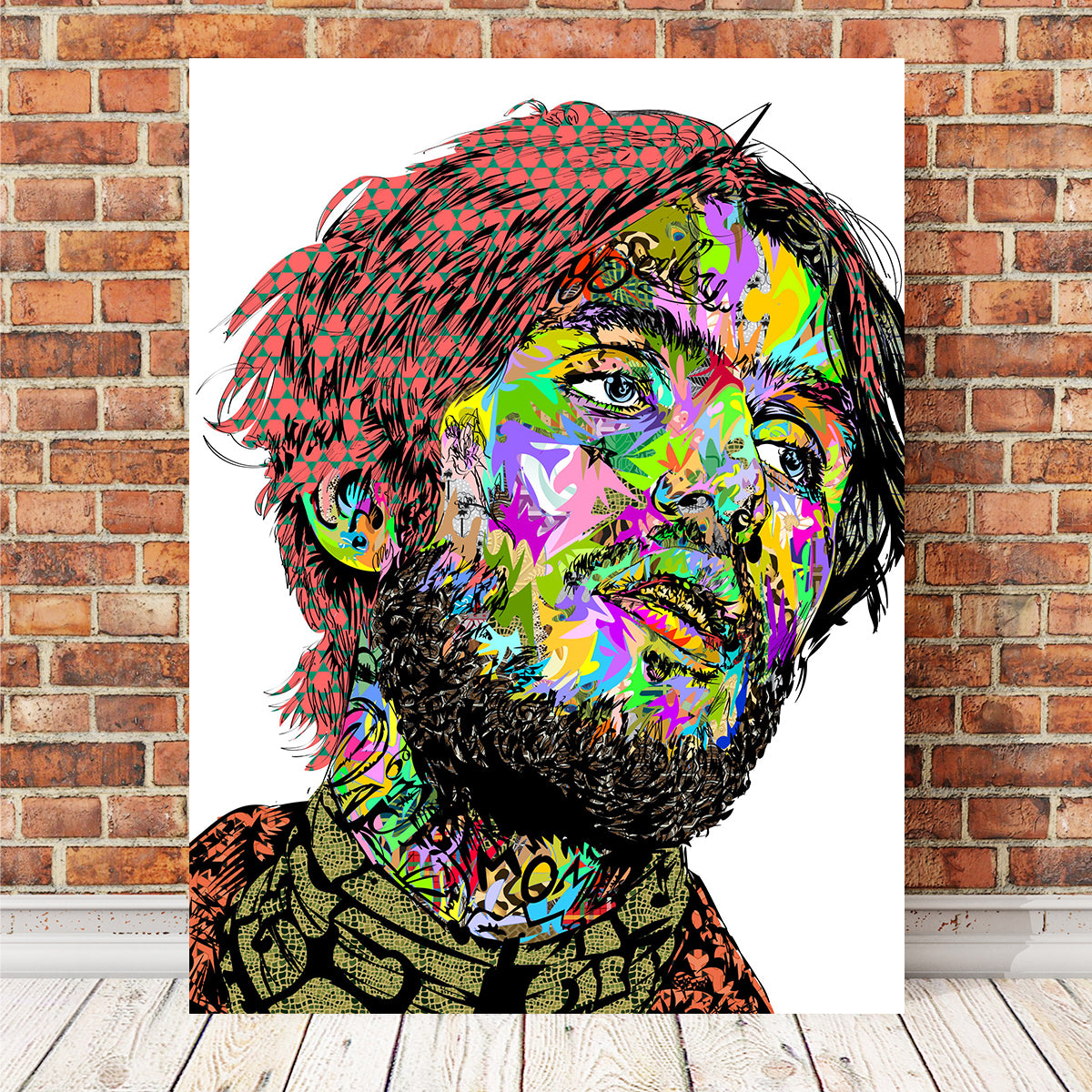 Eye - catching Lil Peep Color Wall Art for Stunning Decor