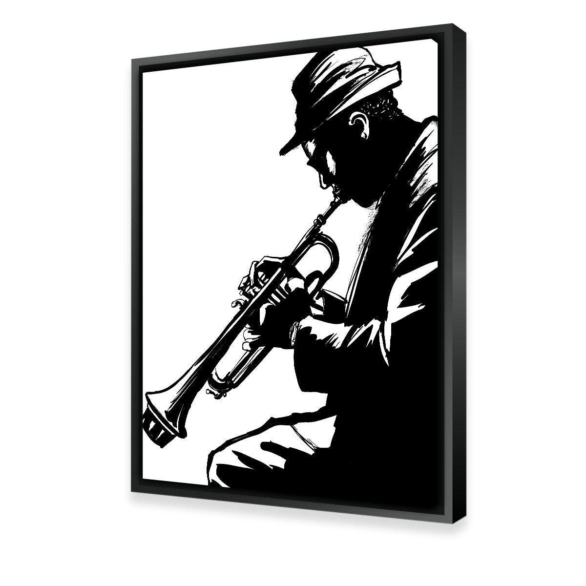 Stunning Jazz Trumpet Player Wall Art for Your Home Decor