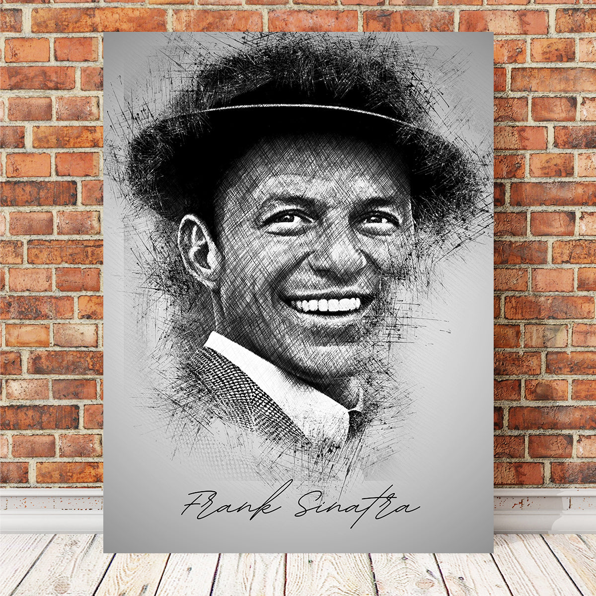 Vibrant Frank Sinatra Sketch Wall Art for Stunning Home Decor
