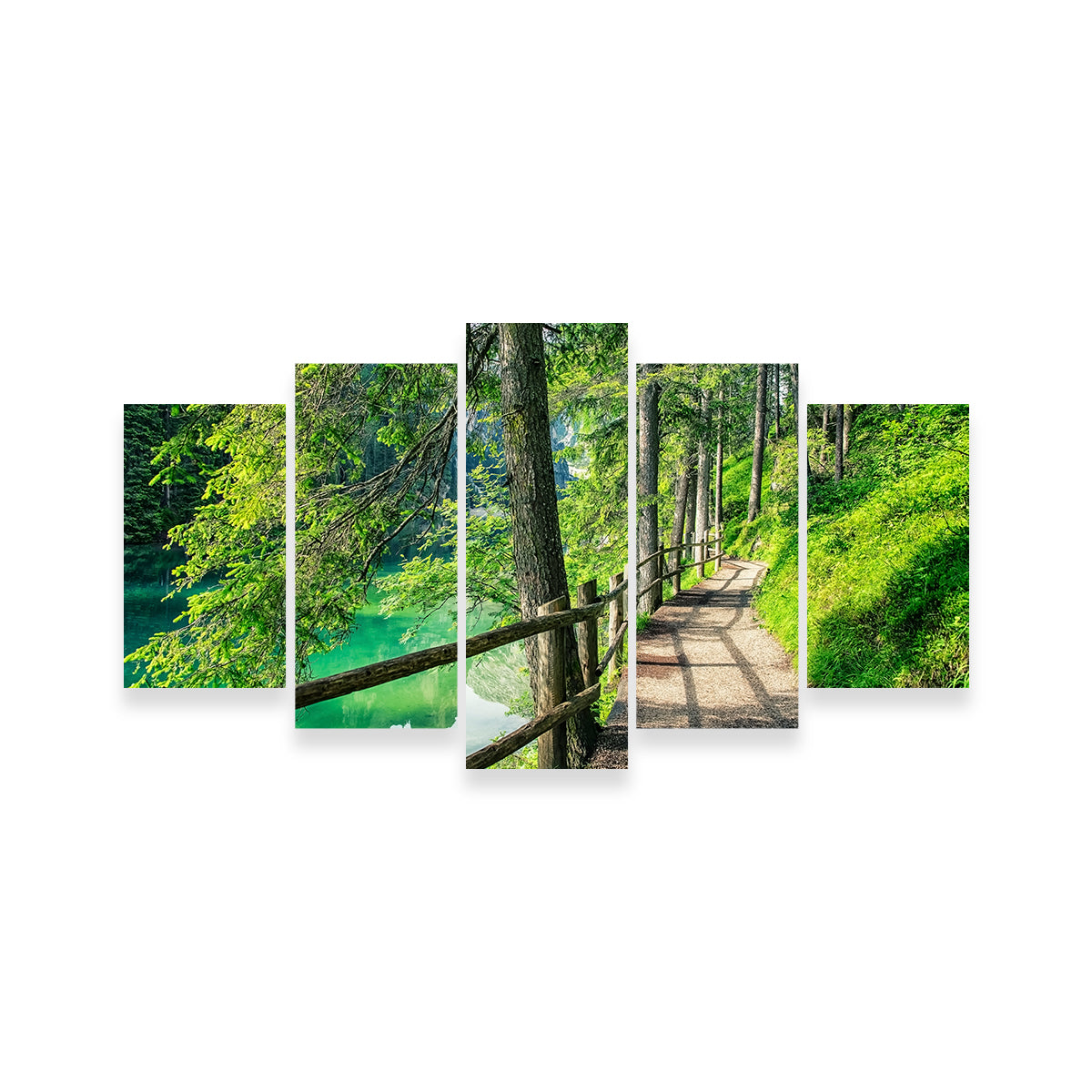 Stunning Path By The Lake Wall Art for Your Home Decor