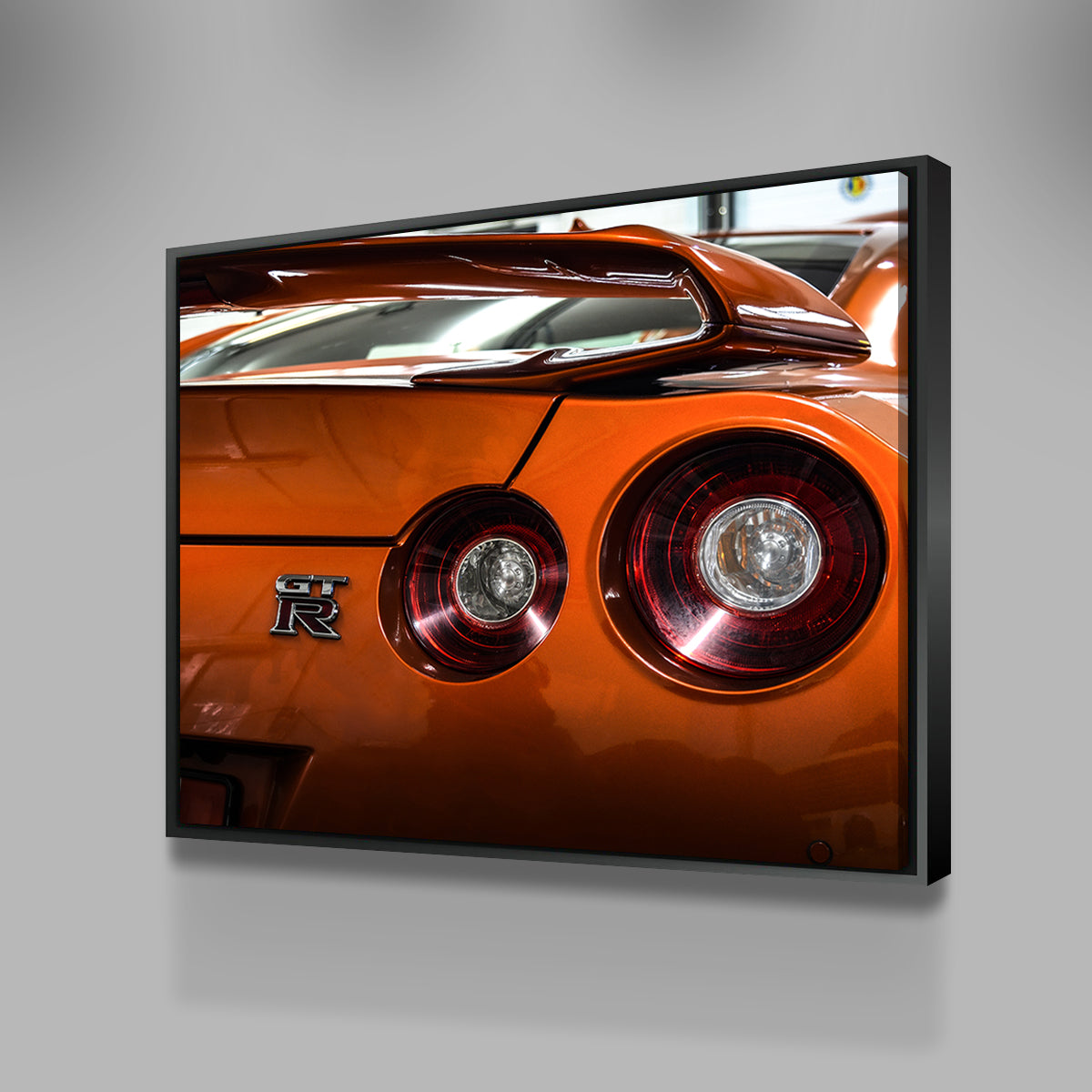 Stunning Orange Nissan GTR 3 Wall Art for Car Enthusiasts