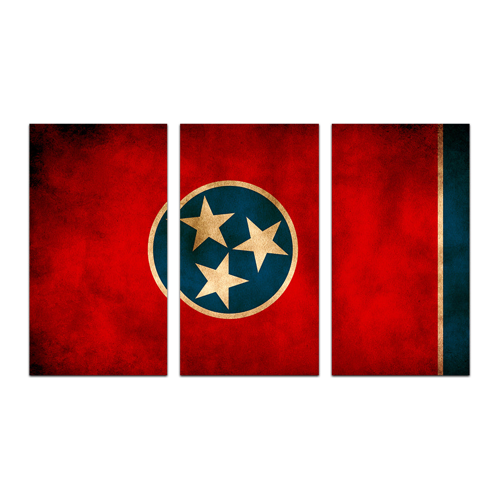 Vintage Tennessee Flag Grunge Wall Art for Stunning Home Decor