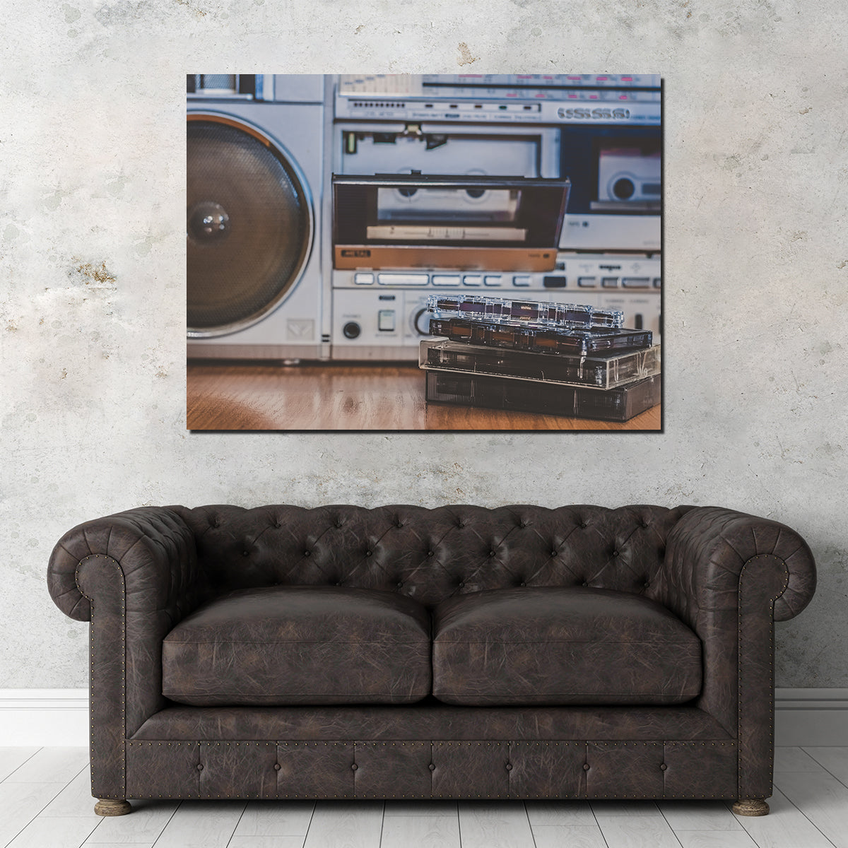 High - quality Boombox and Cassettes Set