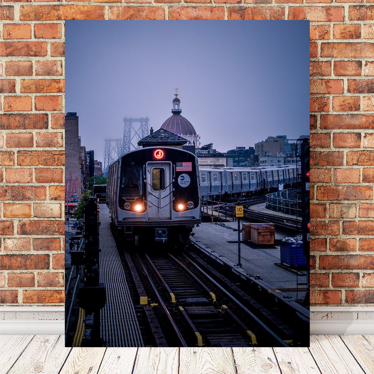 Stunning J Train Wall Art by Charity Dos Santos