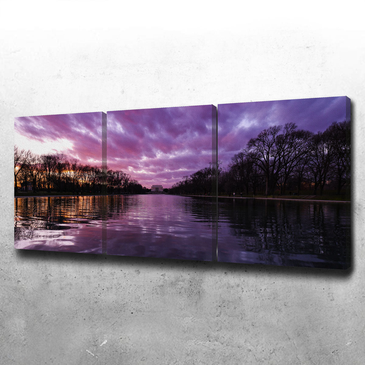 Exquisite Reflecting Pool Wall Art by Dennis Maida