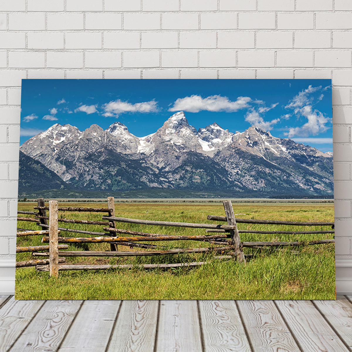 Stunning Grand Tetons and Corral Fence Wall Art for Your Home Decor