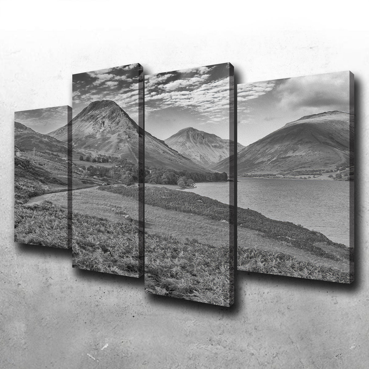 Stunning Grey Peaks Wall Art by Mike Cotton
