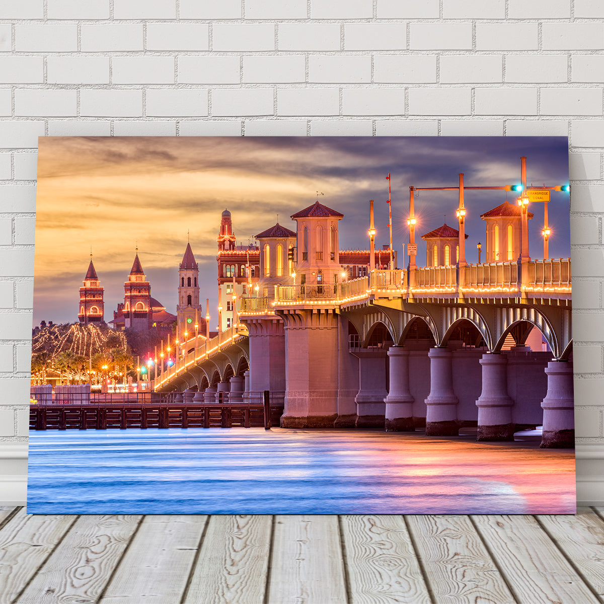 St. Augustine - Bridge of Lions Stunning Wall Art for Home Decor