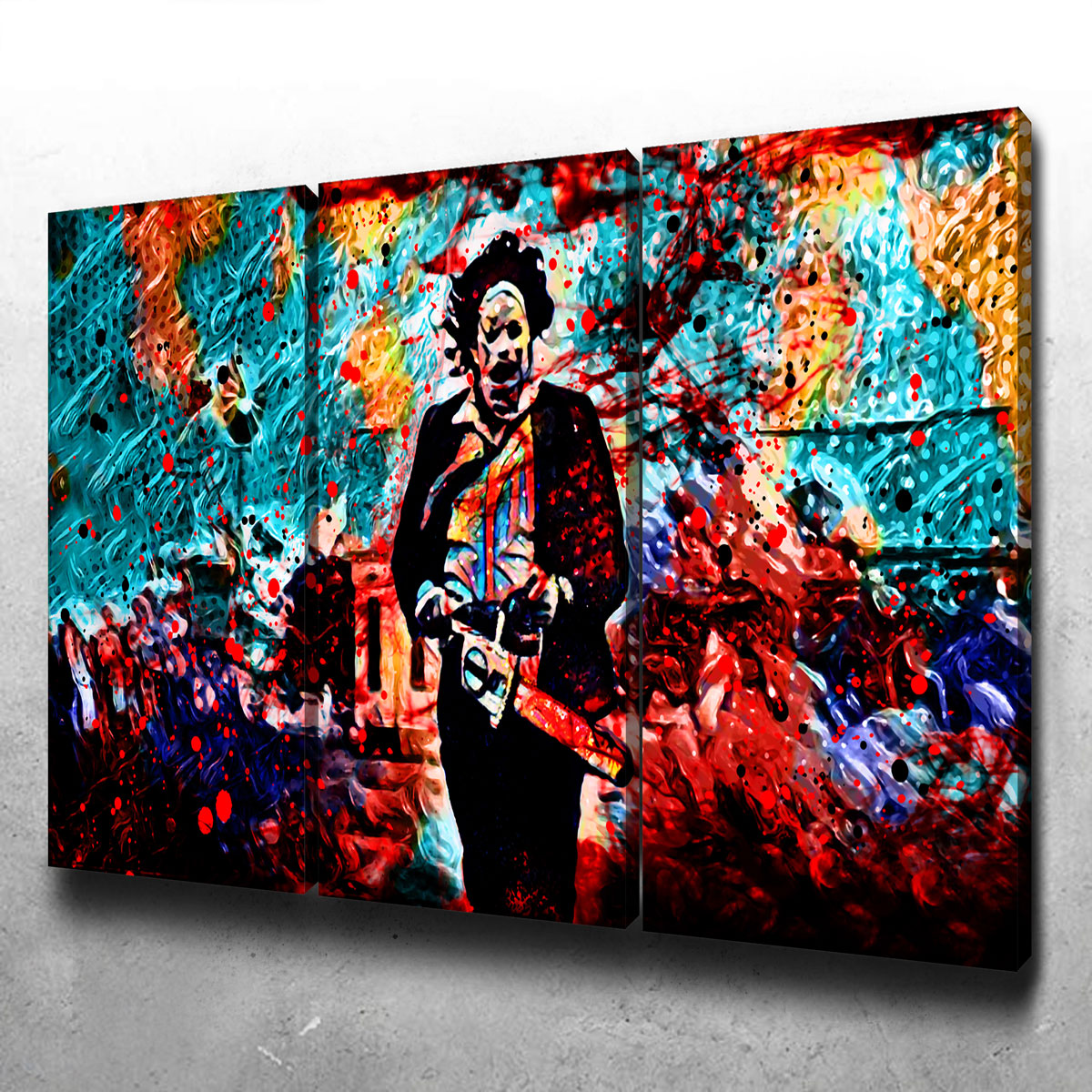 Stunning Abstract Leatherface Wall Art for Home Decor