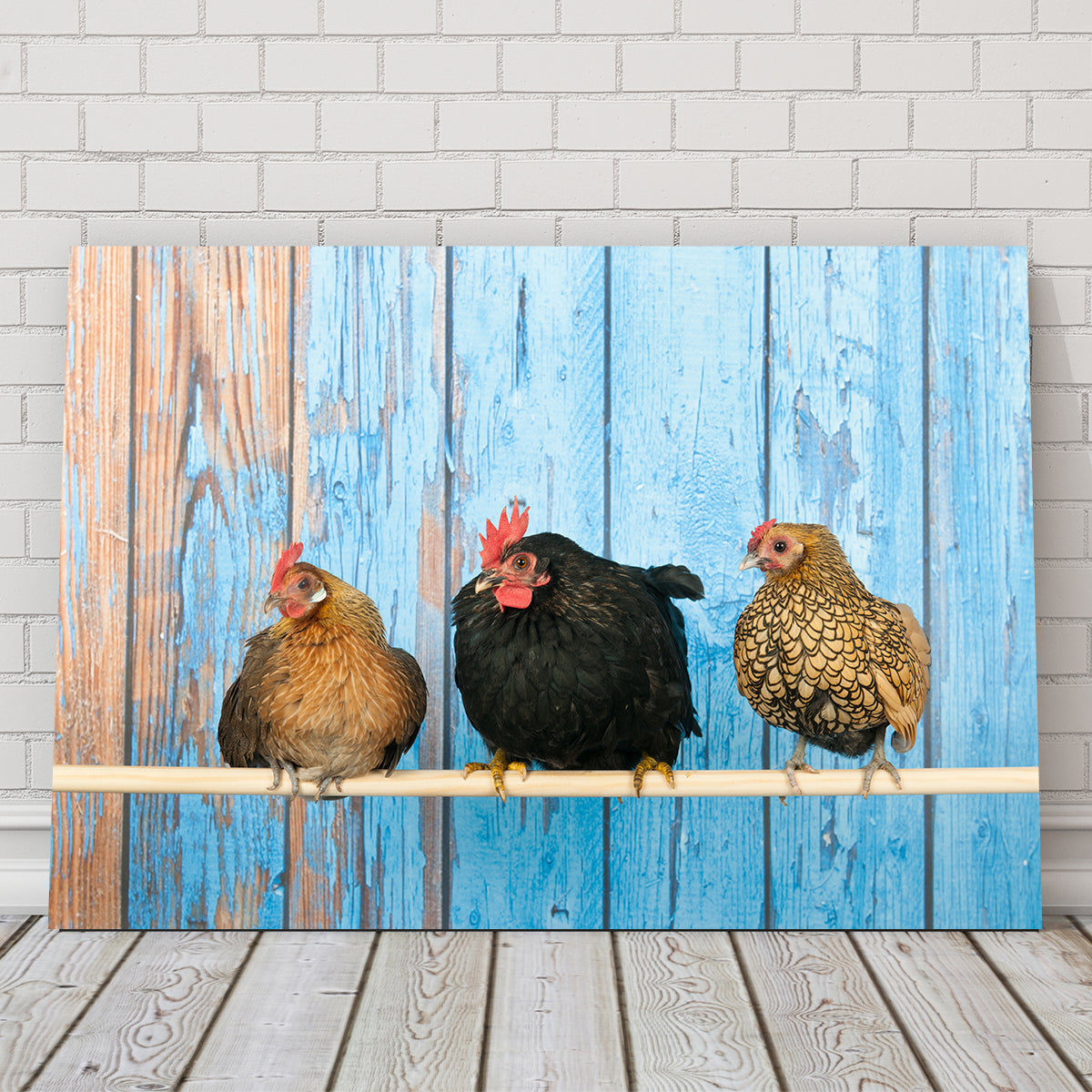 Exquisite Chickens in Henhouse Wall Art for Home Decor