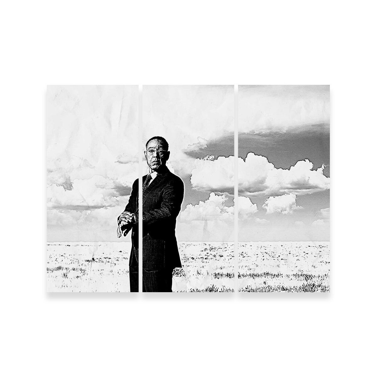Stunning Gus Fring Grayscale Wall Art for Home Decor