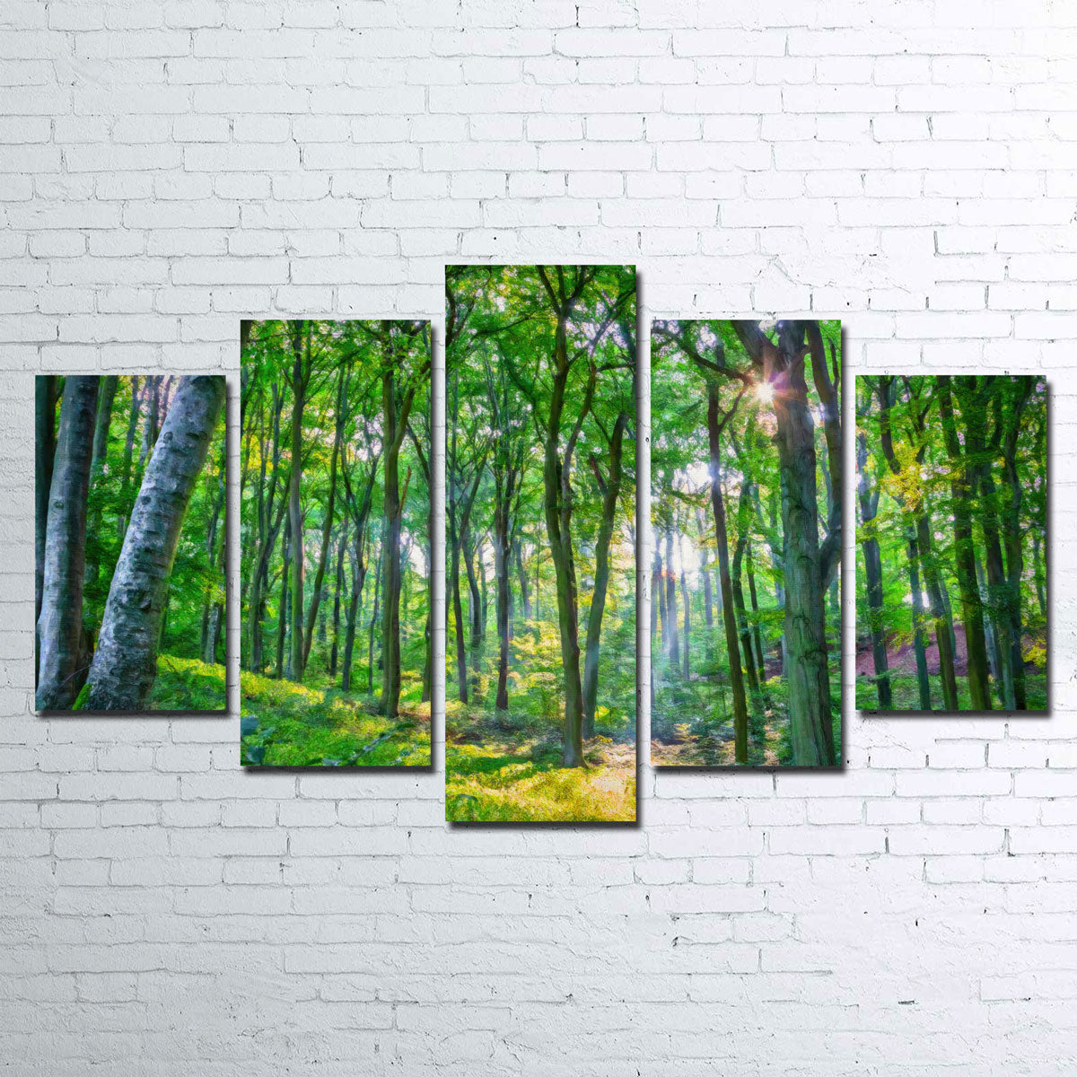 Gorgeous Emerald Forest Wall Art by Denise Dundon