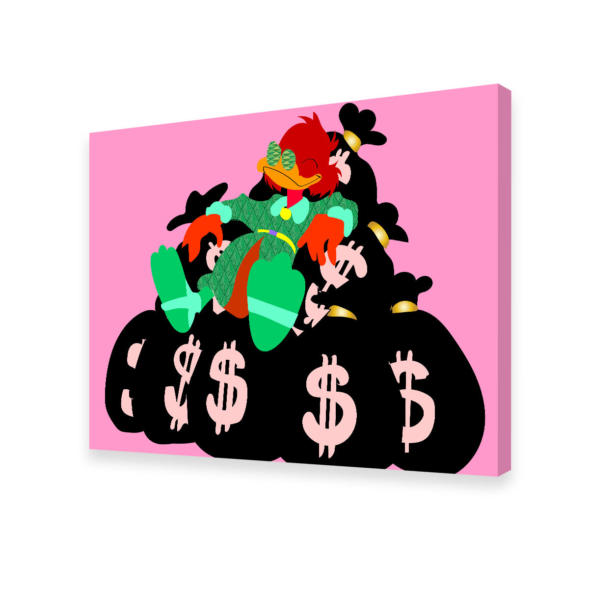 Donald Money Pile Wall Art - Stunning Sustainable Canvas Wall Decor