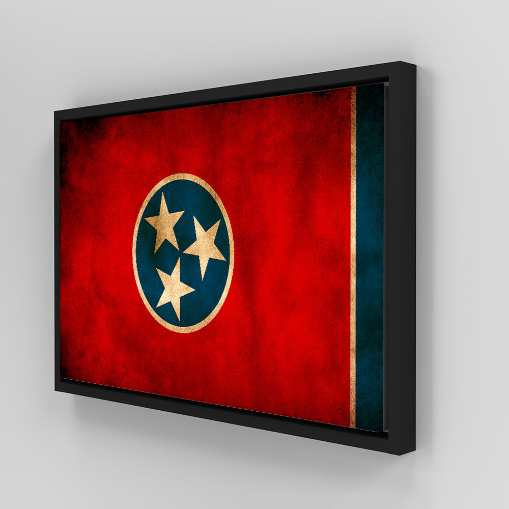Vintage Tennessee Flag Grunge Wall Art for Stunning Home Decor