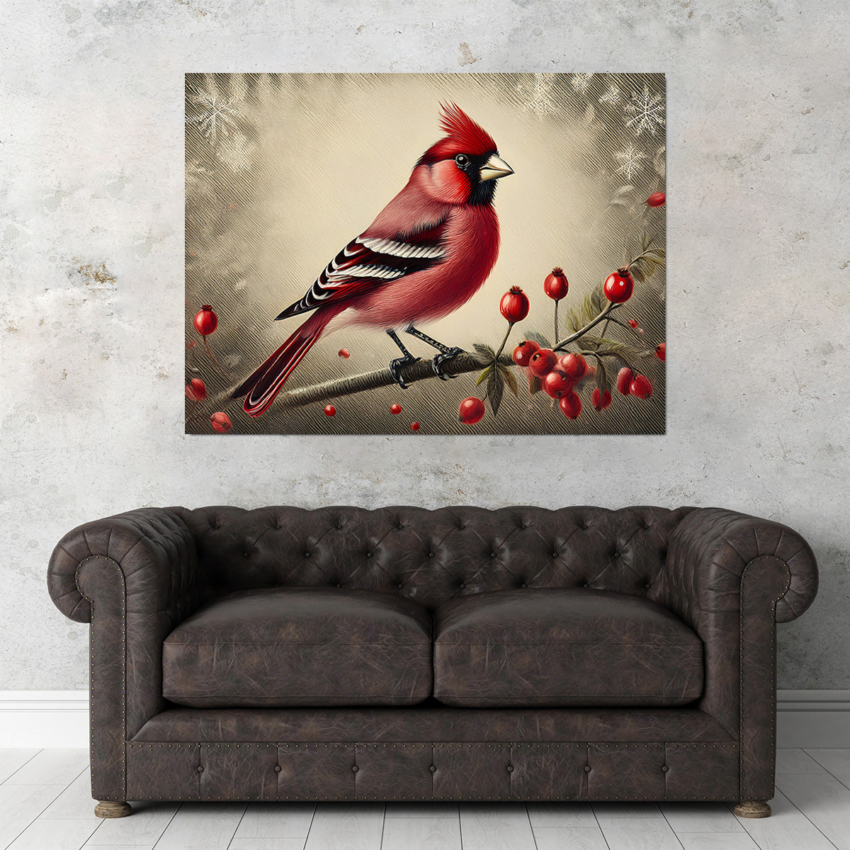 Exquisite Classic Northern Cardinal Wall Art for Home Decor