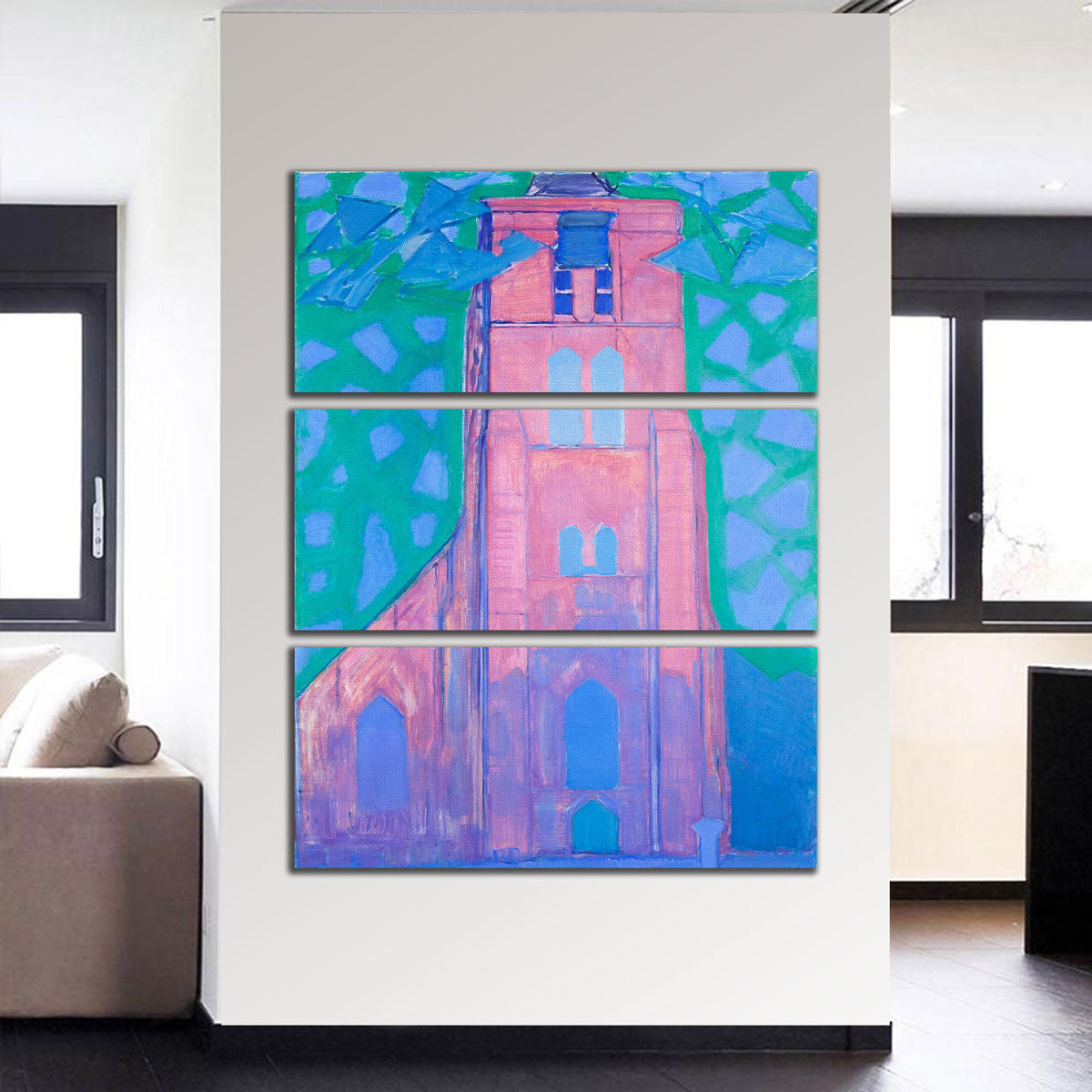 Exquisite Zeeuwsche Kerktoren Wall Art by Piet Mondriaan
