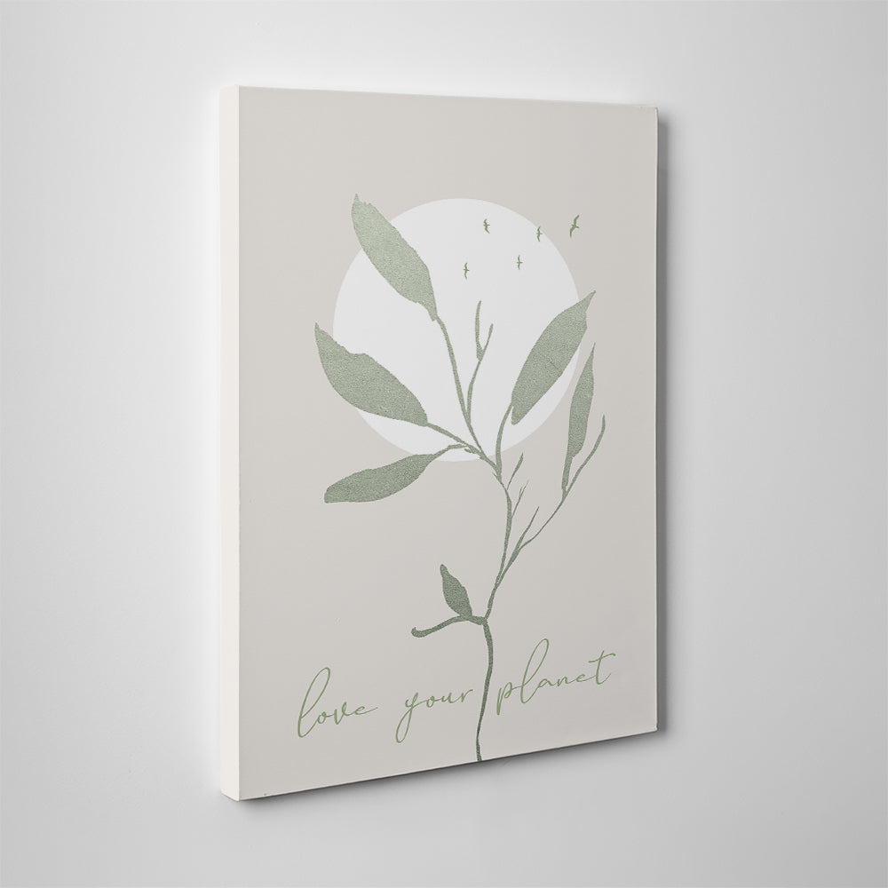 Eco - Friendly Love Your Planet Wall Art by Melanie Viola