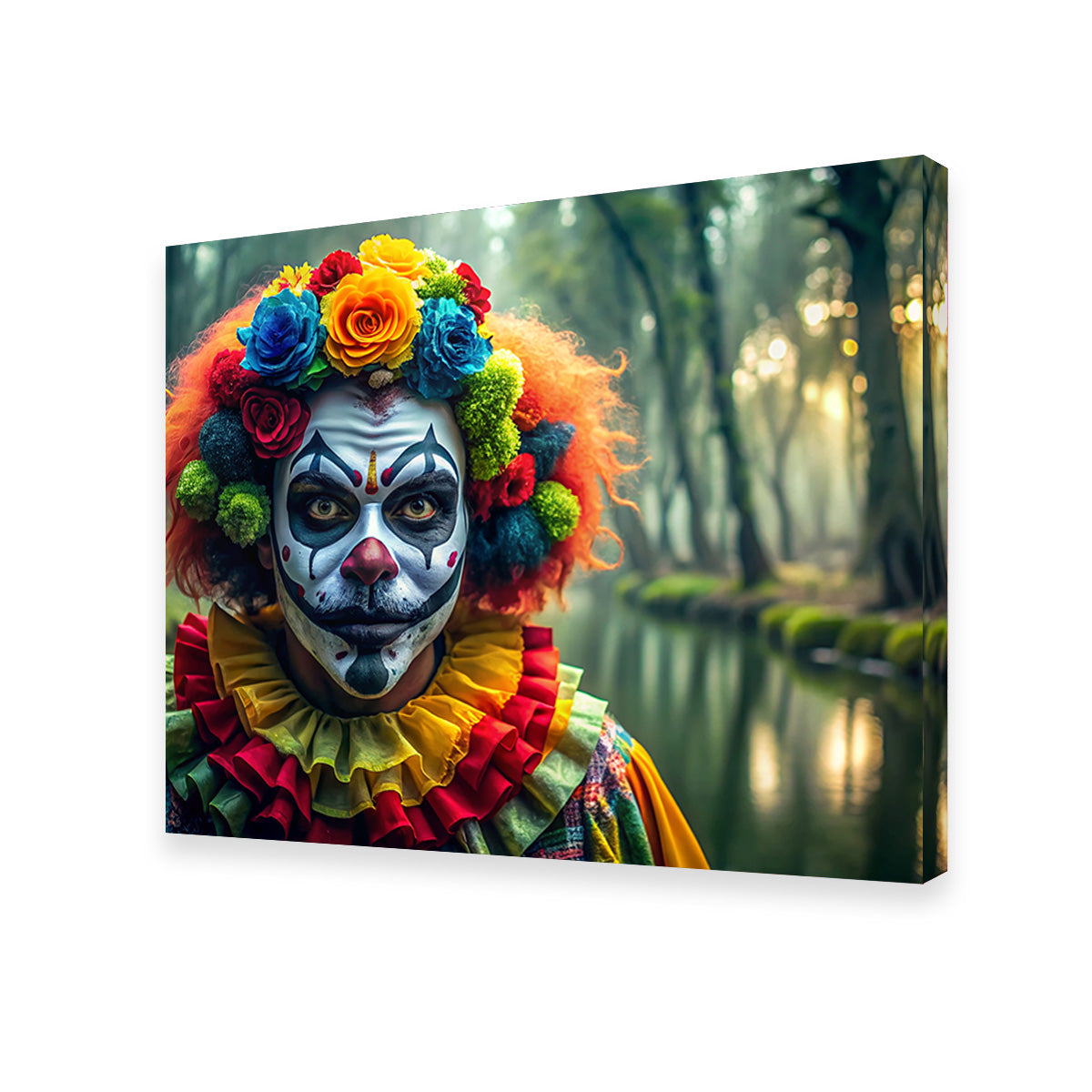 Unique Dia de Los Muertos Swamp Clown Wall Art for Stunning Home Decor