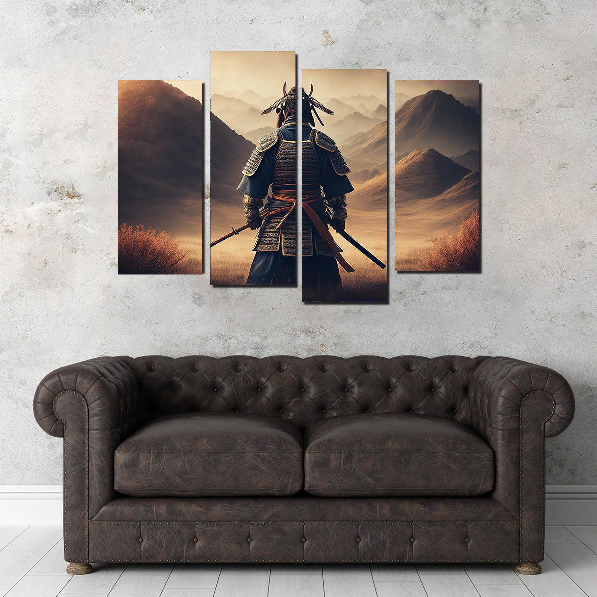 Exquisite Lone Samurai Warrior Wall Art for Stunning Home Decor