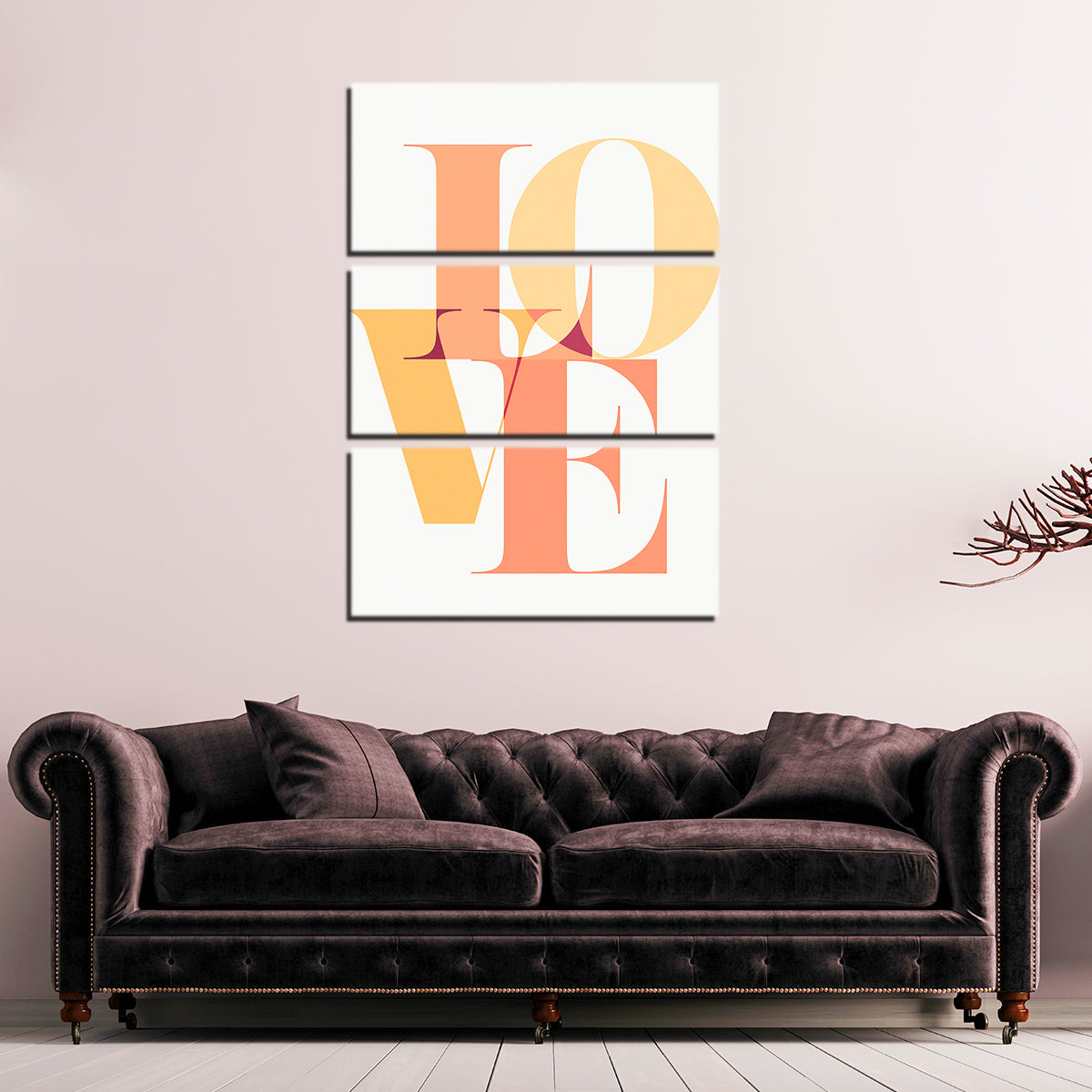 Exquisite Love Block Wall Art for Home Decor