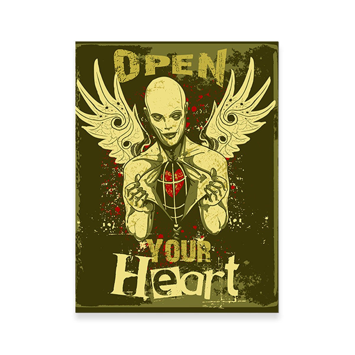 Exquisite Open Your Heart Wall Art for Home Decor