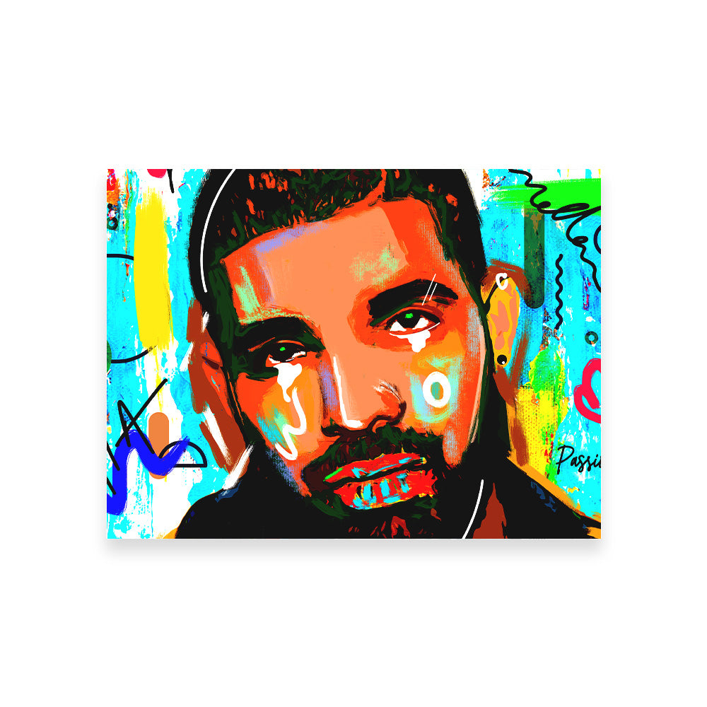 Unique Drake Graffiti Wall Art by Studiodtalk