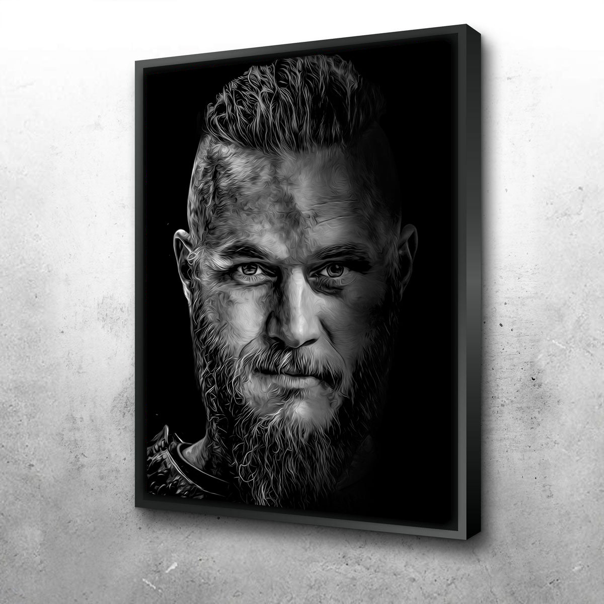 Stunning Portrait Vikings Wall Art for Home Decor