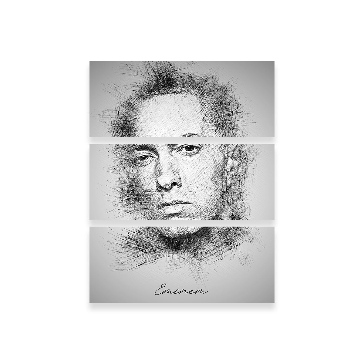 Unique Eminem Sketch Wall Art for Your Home Decor