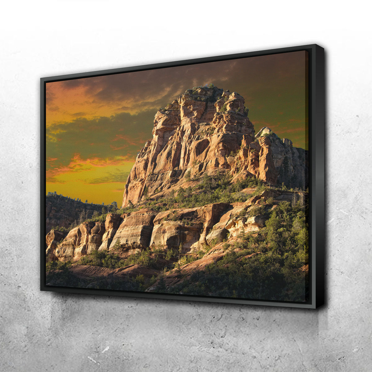 Stunning Red Rock Mountain in Sedona Wall Art for Your Home Decor