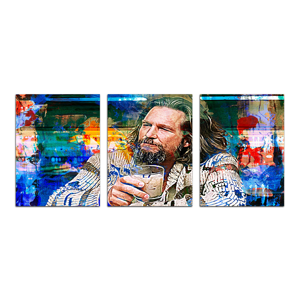 The Dude Vintage Blue Wall Art - Stunning Kiln - Dried Pine Framed Canvas
