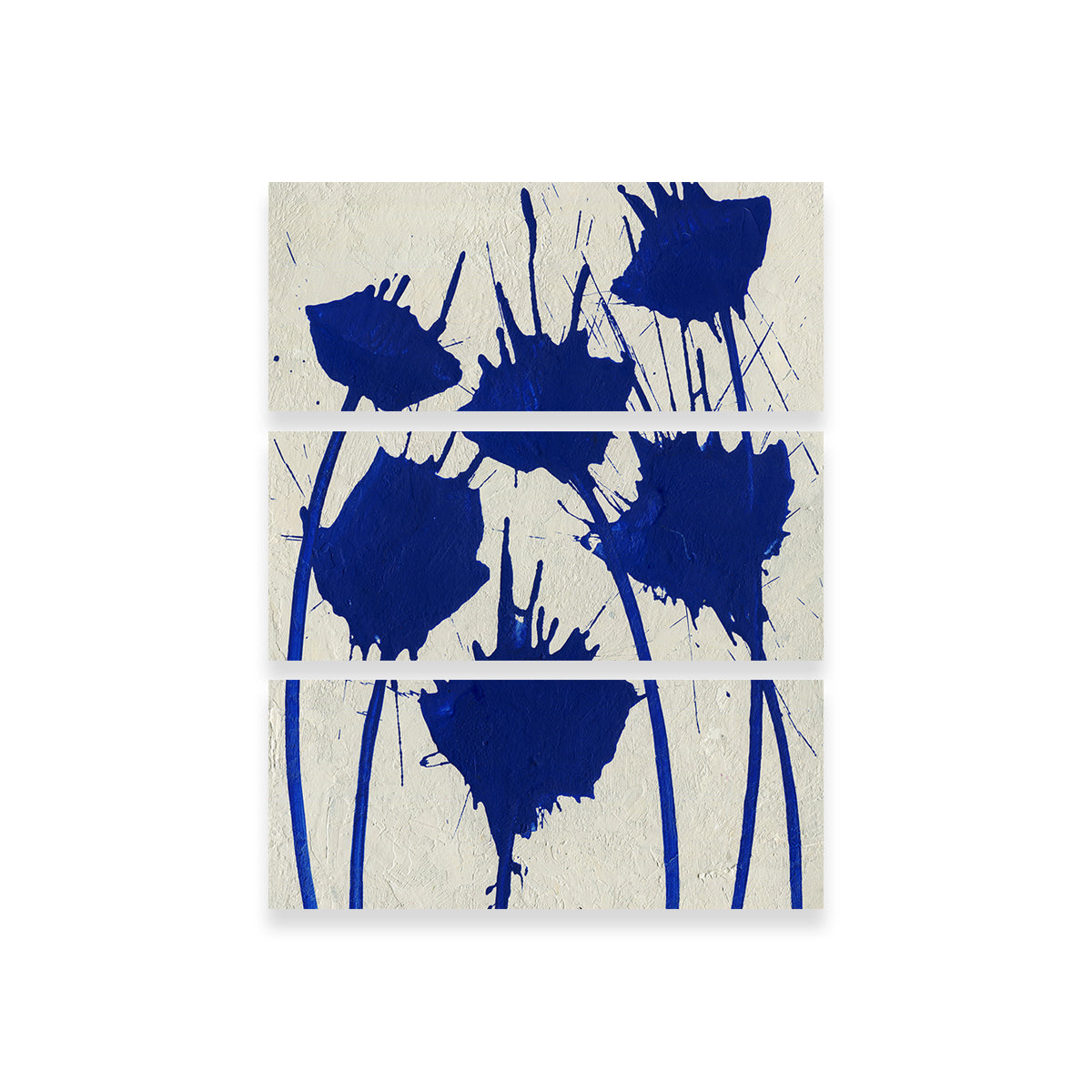 Stunning Blue Flowers Wall Art by Evgeny Vetrov