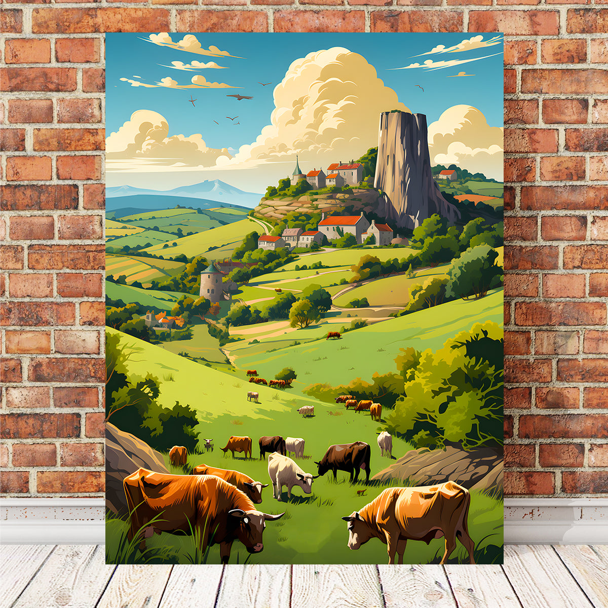 Exquisite French Countryside Wall Art by Valth Graphics