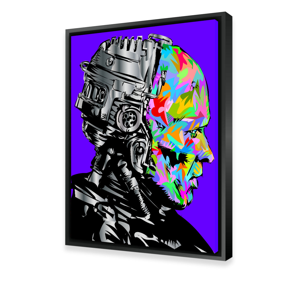 Stunning Robo Cop Color Wall Art for Home Decor
