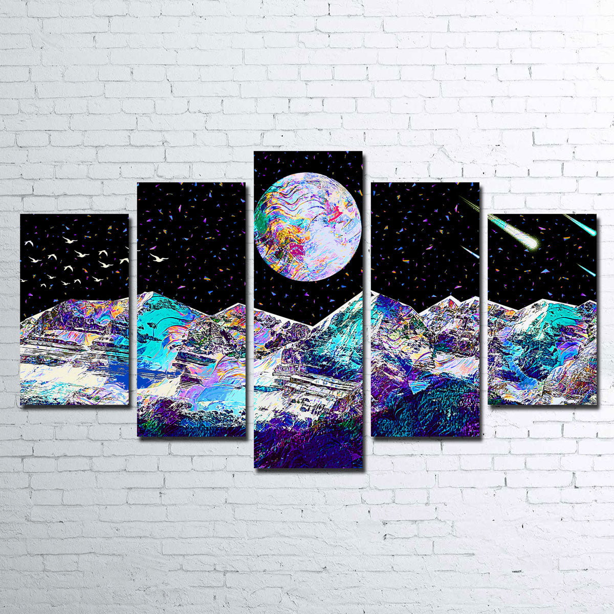 Stunning Abstract Moon Wall Art by Gab Fernando