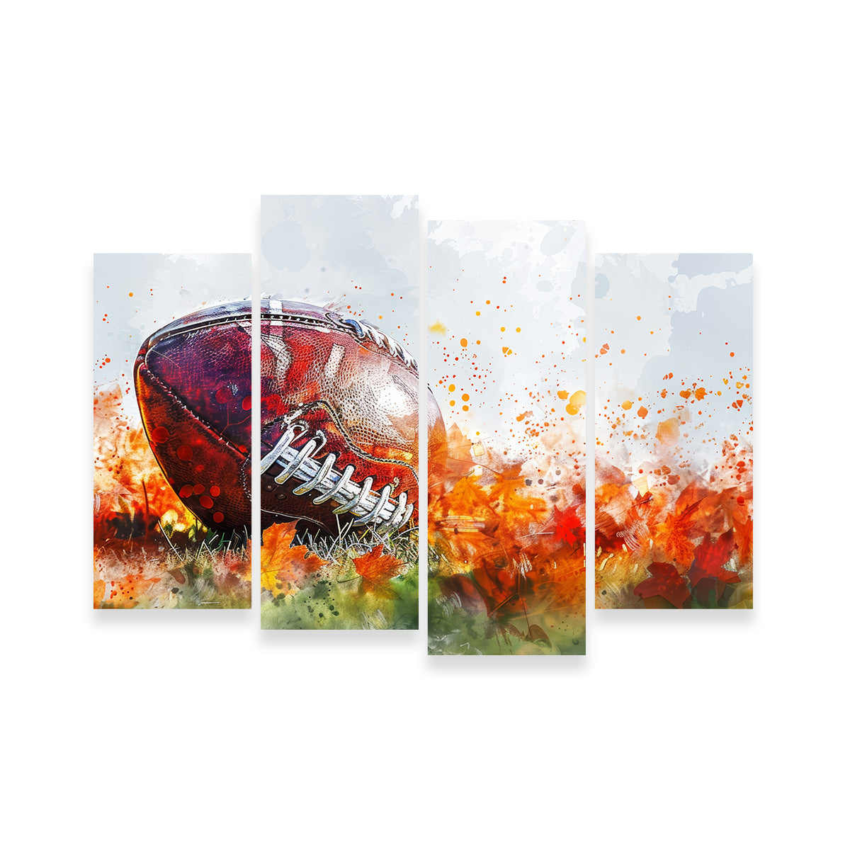 Stunning Football Abstract Wall Art for Sports Enthusiasts